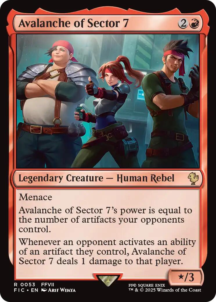 Avalanche of Sector 7 (Surge Foil) [FINAL FANTASY Commander] | Chromatic Games