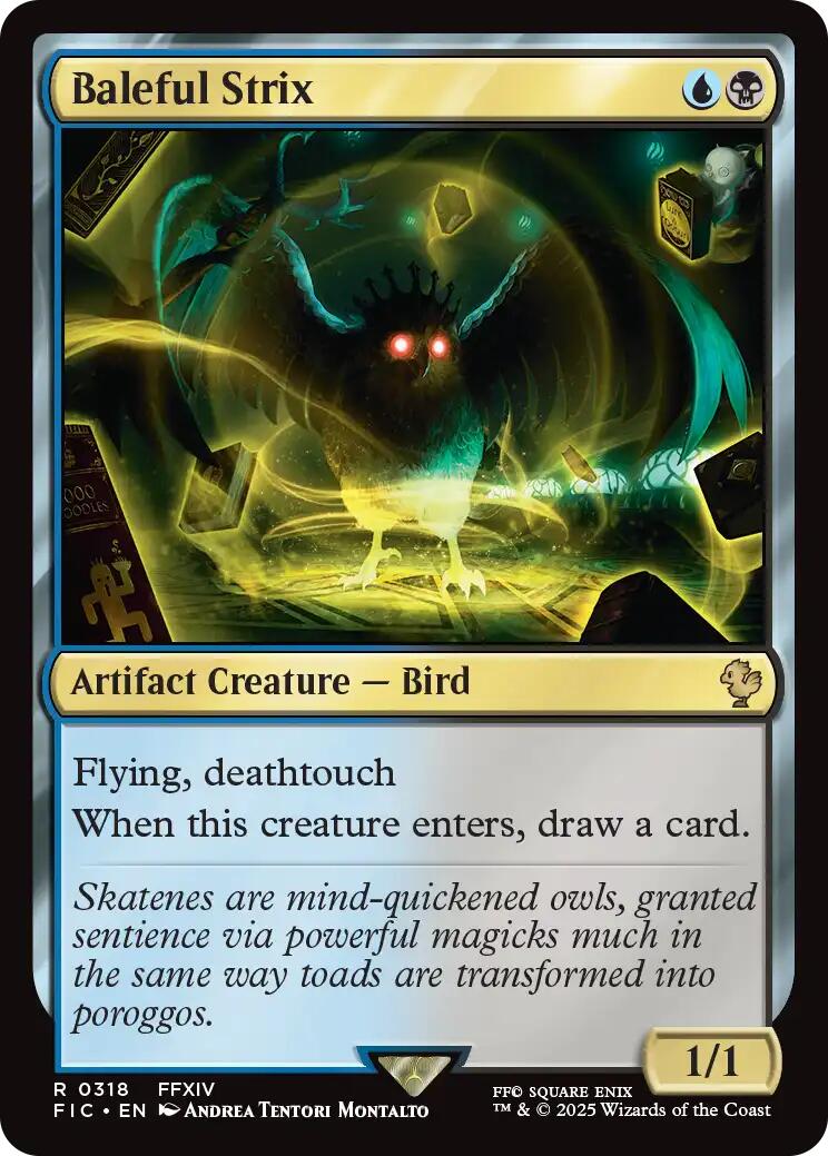 Baleful Strix (Surge Foil) [FINAL FANTASY Commander] | Chromatic Games