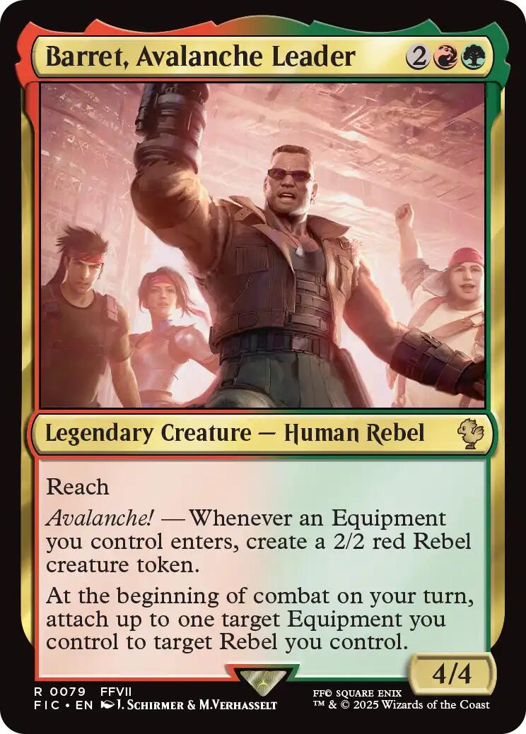 Barret, Avalanche Leader (Surge Foil) [FINAL FANTASY Commander] | Chromatic Games