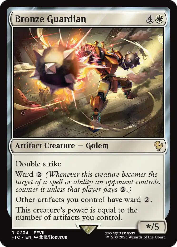 Bronze Guardian (Surge Foil) [FINAL FANTASY Commander] | Chromatic Games