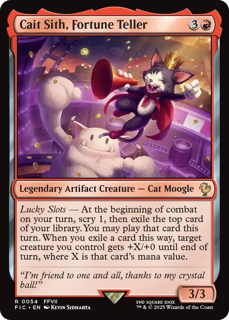 Cait Sith, Fortune Teller (Surge Foil) [FINAL FANTASY Commander] | Chromatic Games