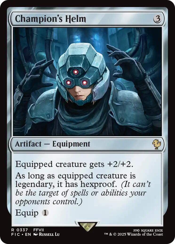 Champion's Helm (Surge Foil) [FINAL FANTASY Commander] | Chromatic Games
