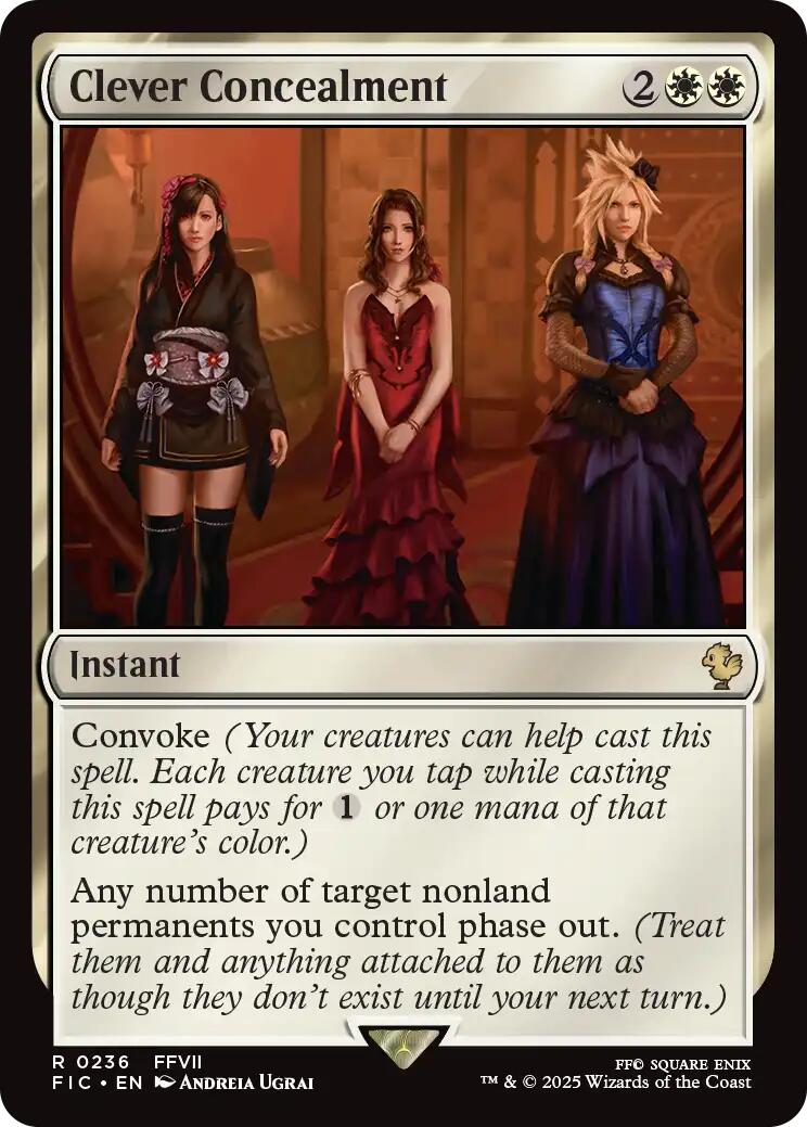 Clever Concealment (Surge Foil) [FINAL FANTASY Commander] | Chromatic Games