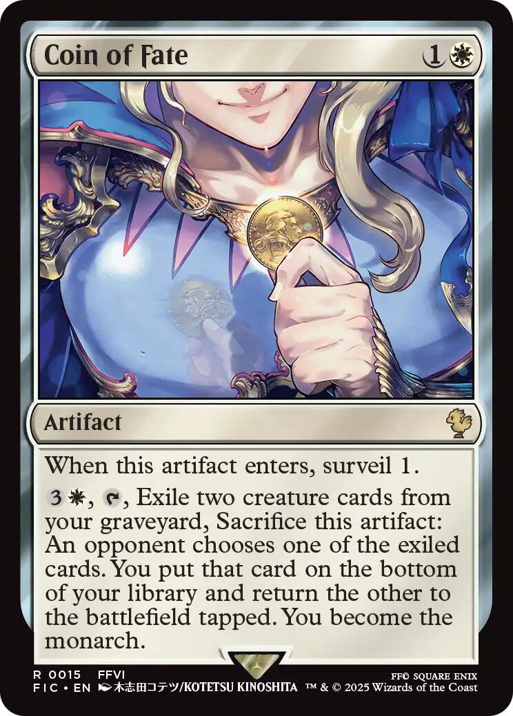 Coin of Fate (Surge Foil) [FINAL FANTASY Commander] | Chromatic Games