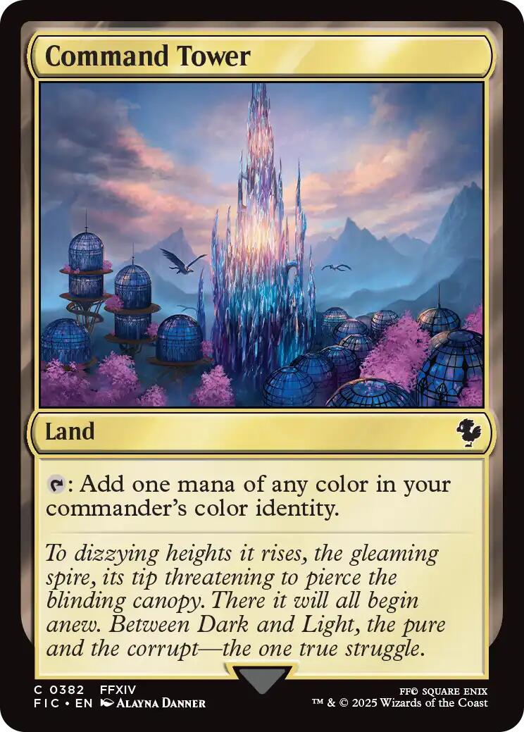 Command Tower (0382) (Surge Foil) [FINAL FANTASY Commander] | Chromatic Games