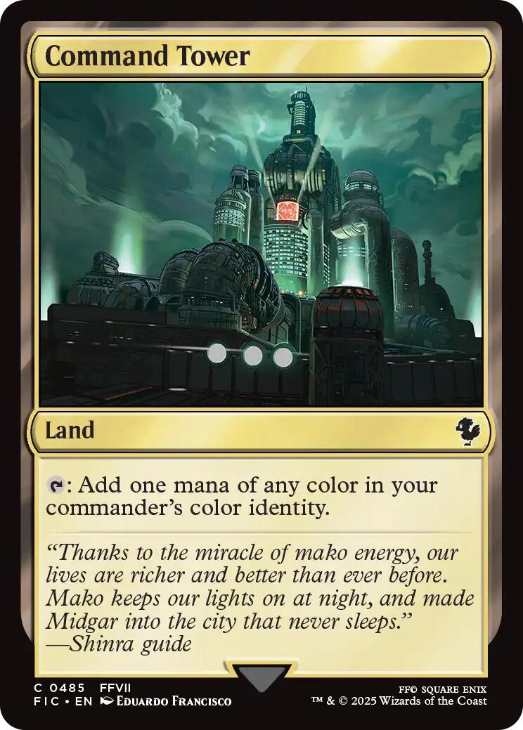 Command Tower (0485) (Surge Foil) [FINAL FANTASY Commander] | Chromatic Games