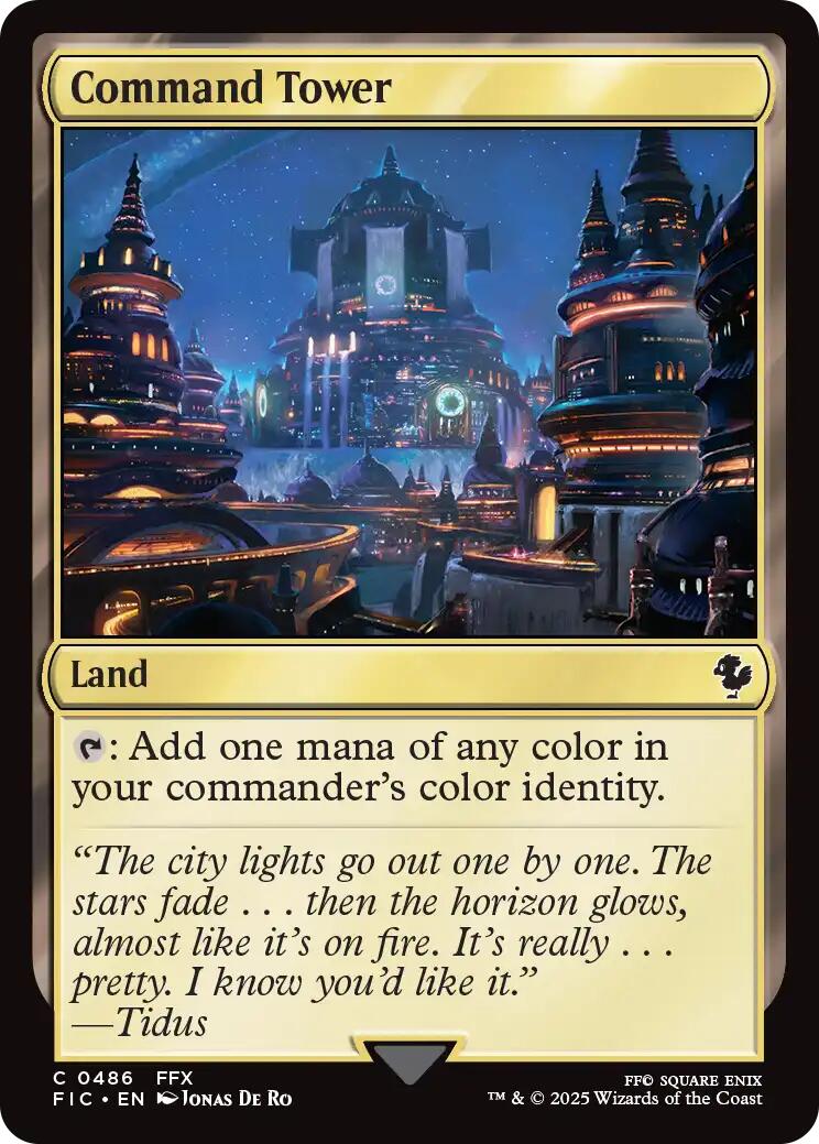 Command Tower (0486) (Surge Foil) [FINAL FANTASY Commander] | Chromatic Games