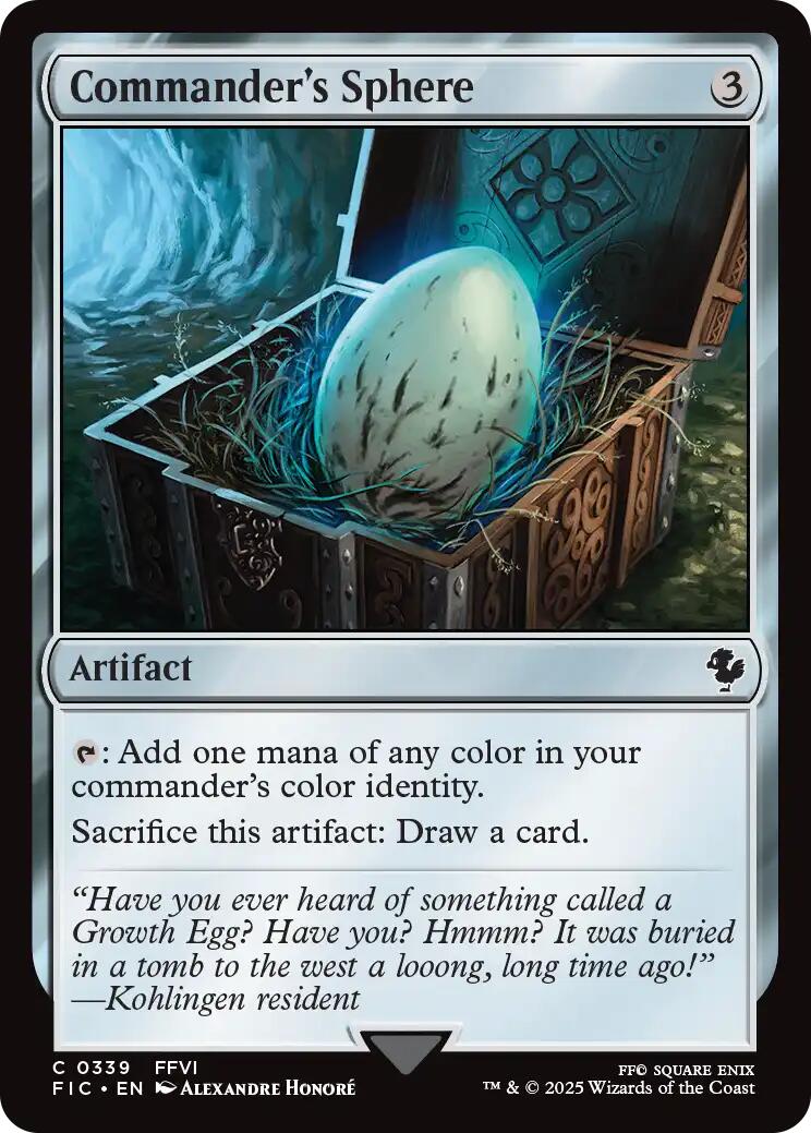 Commander's Sphere (Surge Foil) [FINAL FANTASY Commander] | Chromatic Games