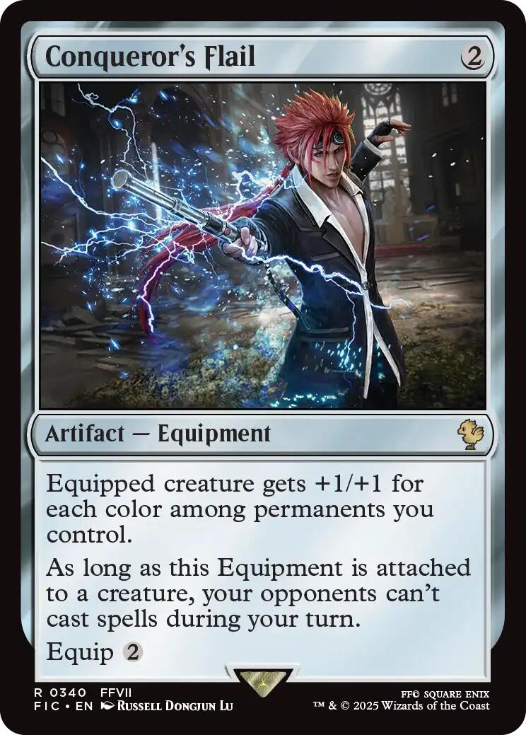 Conqueror's Flail (Surge Foil) [FINAL FANTASY Commander] | Chromatic Games