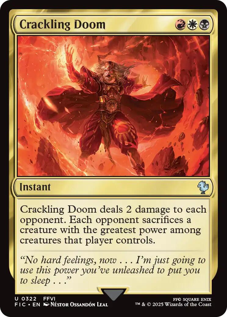 Crackling Doom (Surge Foil) [FINAL FANTASY Commander] | Chromatic Games