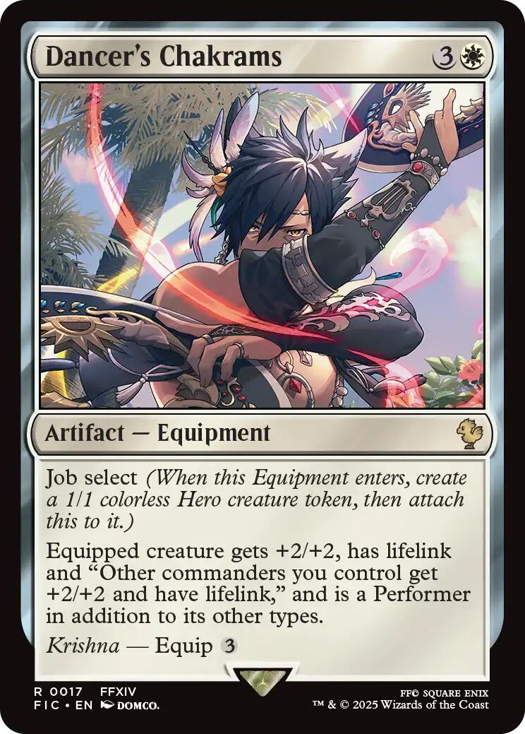 Dancer's Chakrams (Surge Foil) [FINAL FANTASY Commander] | Chromatic Games