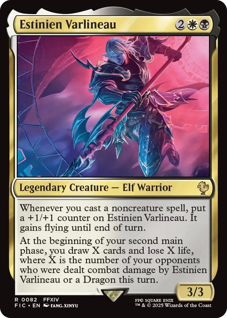 Estinien Varlineau (Surge Foil) [FINAL FANTASY Commander] | Chromatic Games