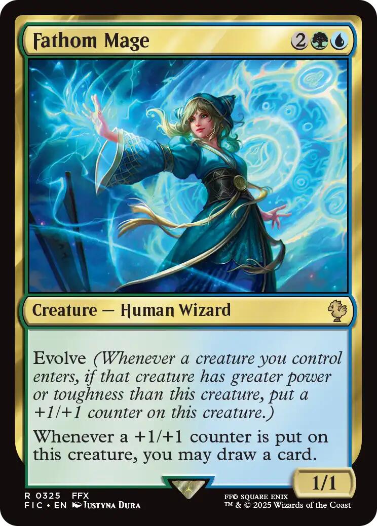 Fathom Mage (Surge Foil) [FINAL FANTASY Commander] | Chromatic Games