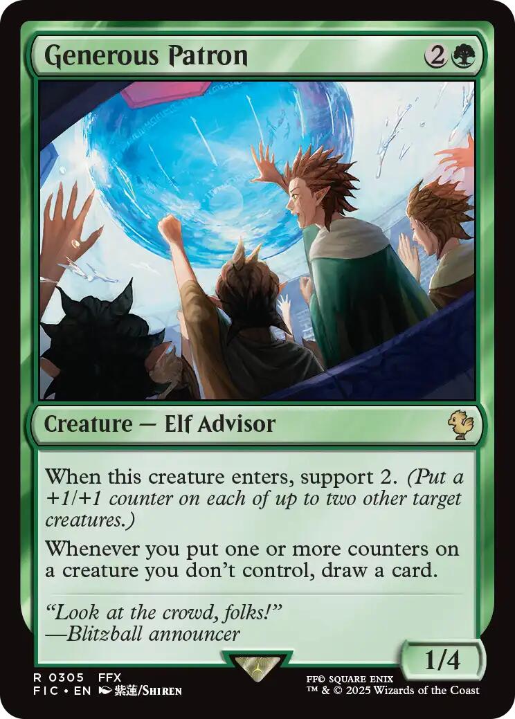 Generous Patron (Surge Foil) [FINAL FANTASY Commander] | Chromatic Games