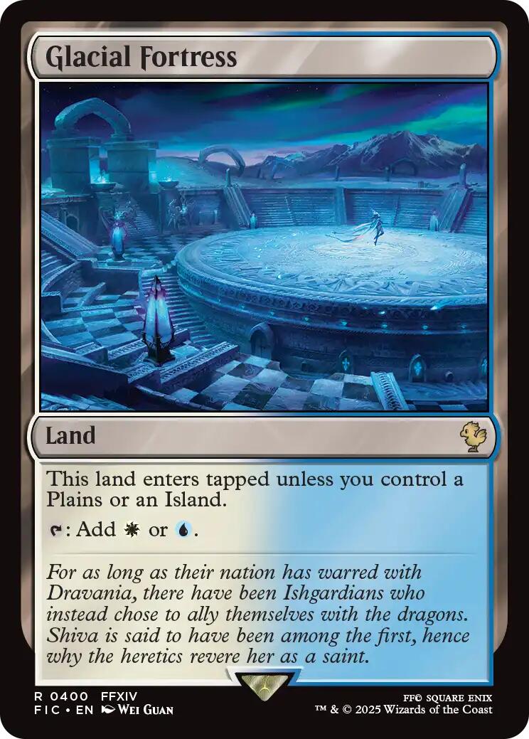 Glacial Fortress (Surge Foil) [FINAL FANTASY Commander] | Chromatic Games