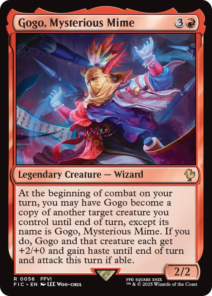 Gogo, Mysterious Mime (Surge Foil) [FINAL FANTASY Commander] | Chromatic Games