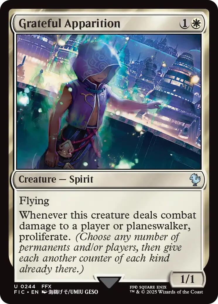 Grateful Apparition (Surge Foil) [FINAL FANTASY Commander] | Chromatic Games