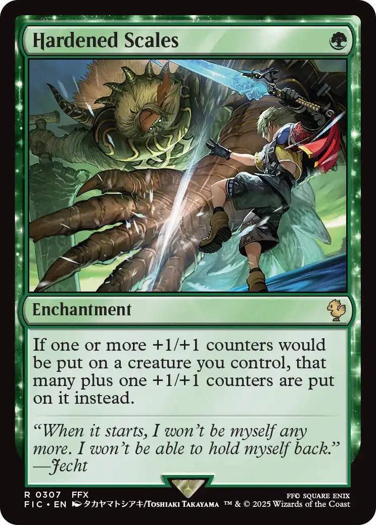 Hardened Scales (Surge Foil) [FINAL FANTASY Commander] | Chromatic Games