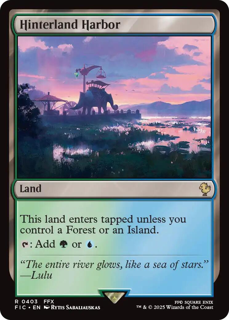 Hinterland Harbor (Surge Foil) [FINAL FANTASY Commander] | Chromatic Games