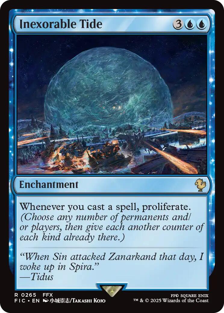 Inexorable Tide (Surge Foil) [FINAL FANTASY Commander] | Chromatic Games