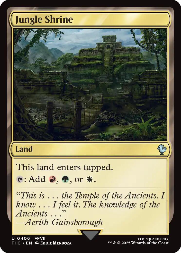 Jungle Shrine (Surge Foil) [FINAL FANTASY Commander] | Chromatic Games