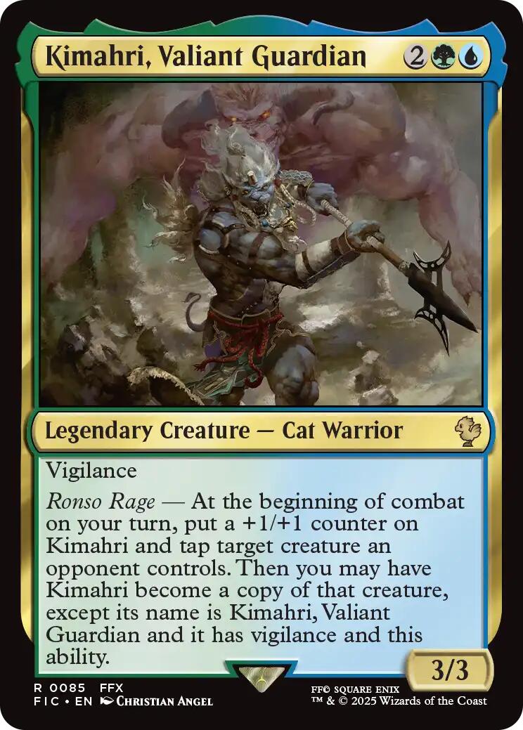 Kimahri, Valiant Guardian (Surge Foil) [FINAL FANTASY Commander] | Chromatic Games