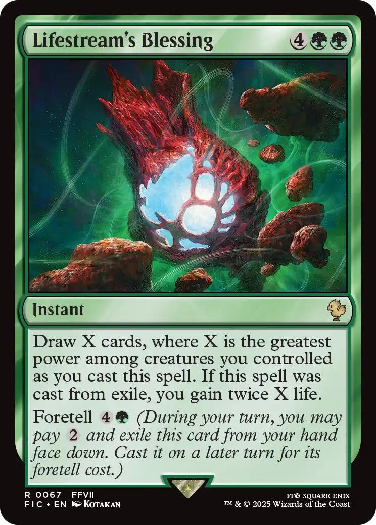 Lifestream's Blessing (Surge Foil) [FINAL FANTASY Commander] | Chromatic Games