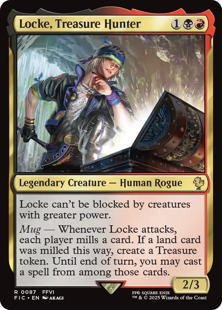 Locke, Treasure Hunter (Surge Foil) [FINAL FANTASY Commander] | Chromatic Games