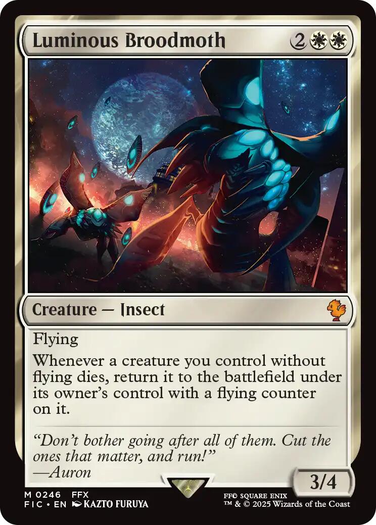 Luminous Broodmoth (Surge Foil) [FINAL FANTASY Commander] | Chromatic Games