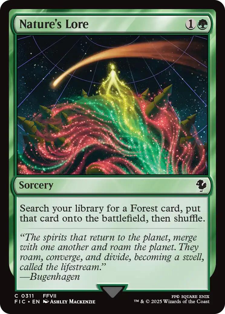 Nature's Lore (Surge Foil) [FINAL FANTASY Commander] | Chromatic Games