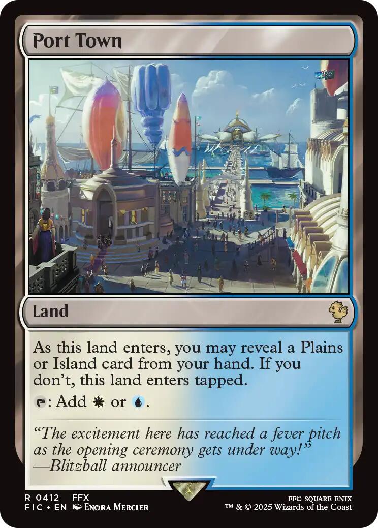 Port Town (Surge Foil) [FINAL FANTASY Commander] | Chromatic Games