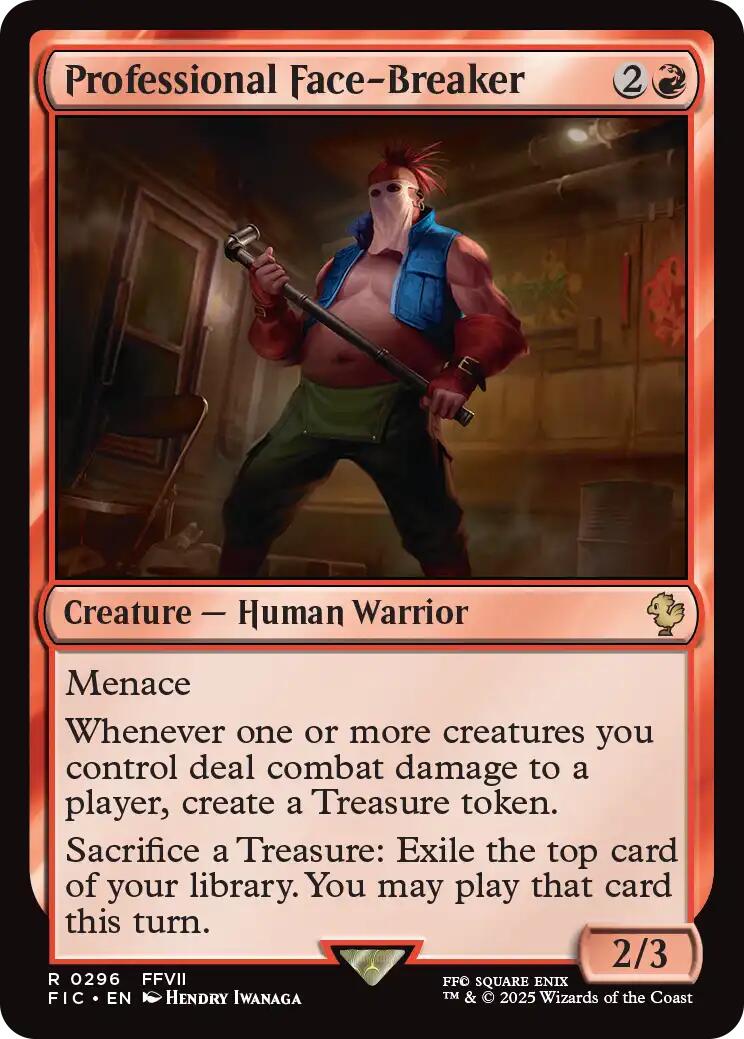 Professional Face-Breaker (Surge Foil) [FINAL FANTASY Commander] | Chromatic Games