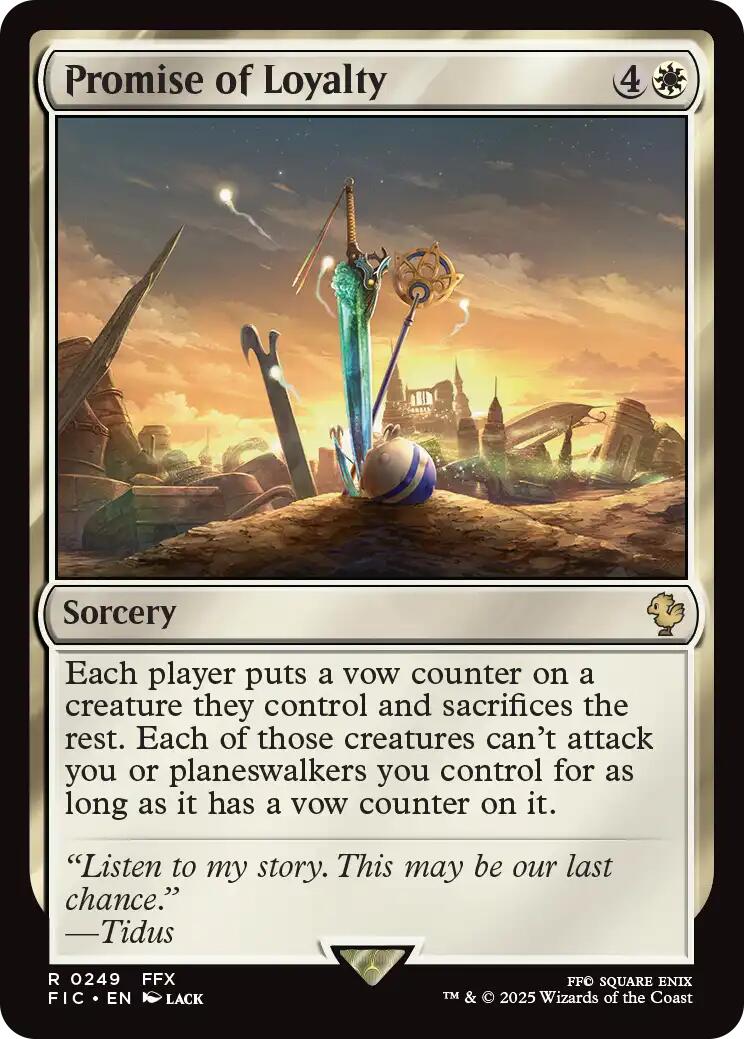 Promise of Loyalty (Surge Foil) [FINAL FANTASY Commander] | Chromatic Games
