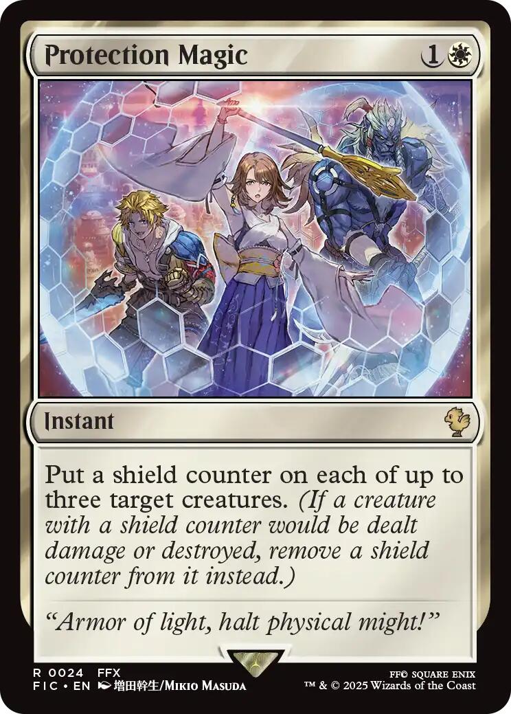 Protection Magic (Surge Foil) [FINAL FANTASY Commander] | Chromatic Games