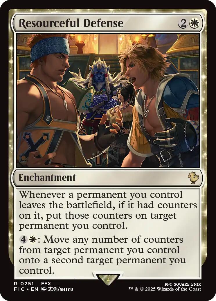 Resourceful Defense (Surge Foil) [FINAL FANTASY Commander] | Chromatic Games