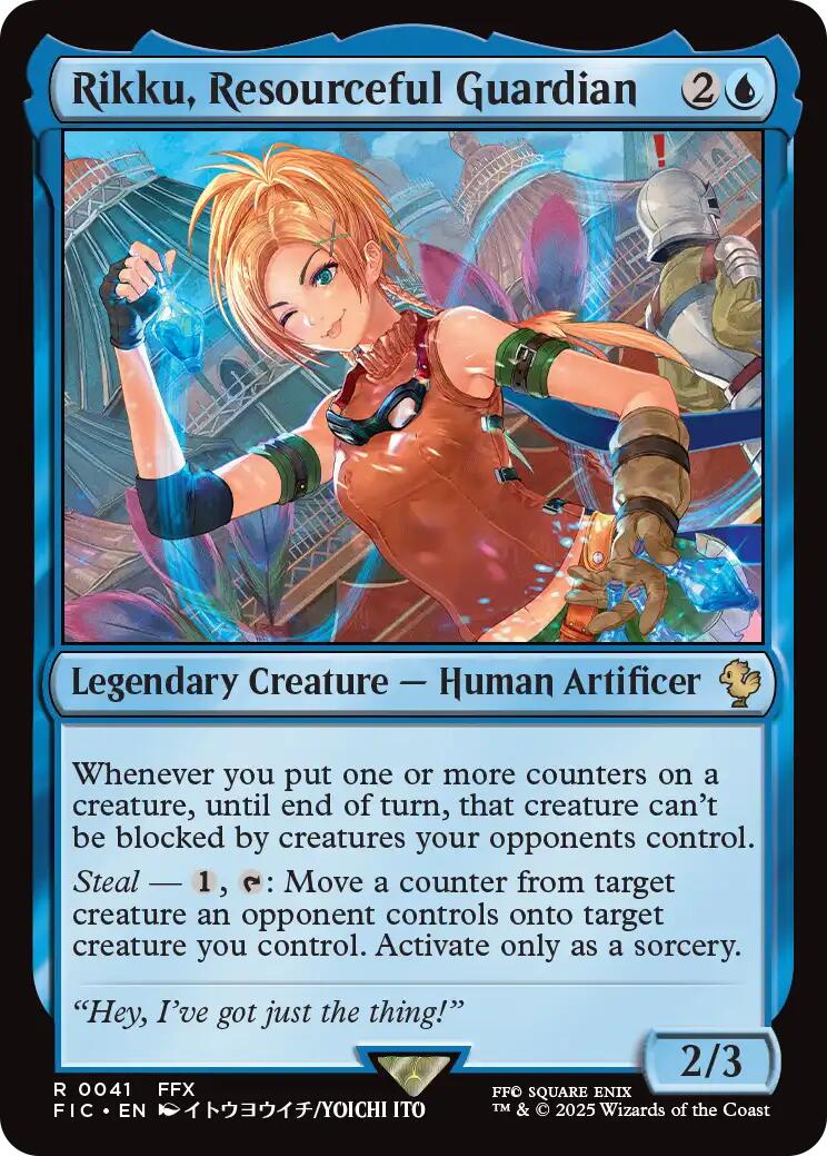 Rikku, Resourceful Guardian (Surge Foil) [FINAL FANTASY Commander] | Chromatic Games