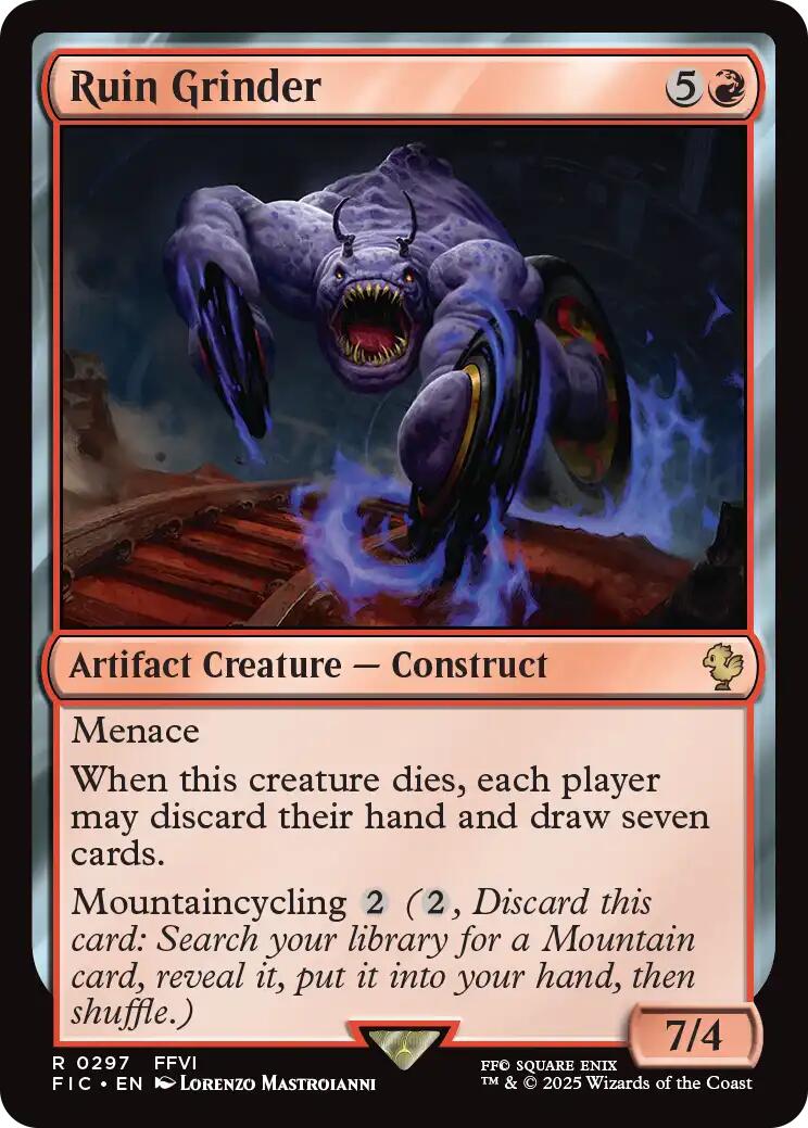 Ruin Grinder (Surge Foil) [FINAL FANTASY Commander] | Chromatic Games