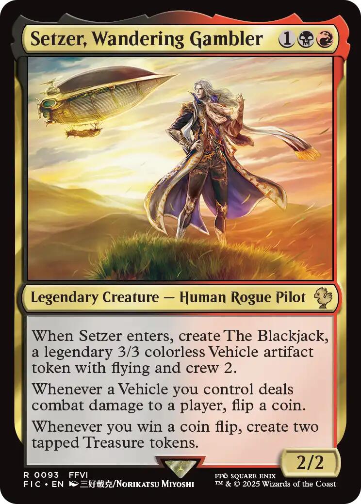 Setzer, Wandering Gambler (Surge Foil) [FINAL FANTASY Commander] | Chromatic Games