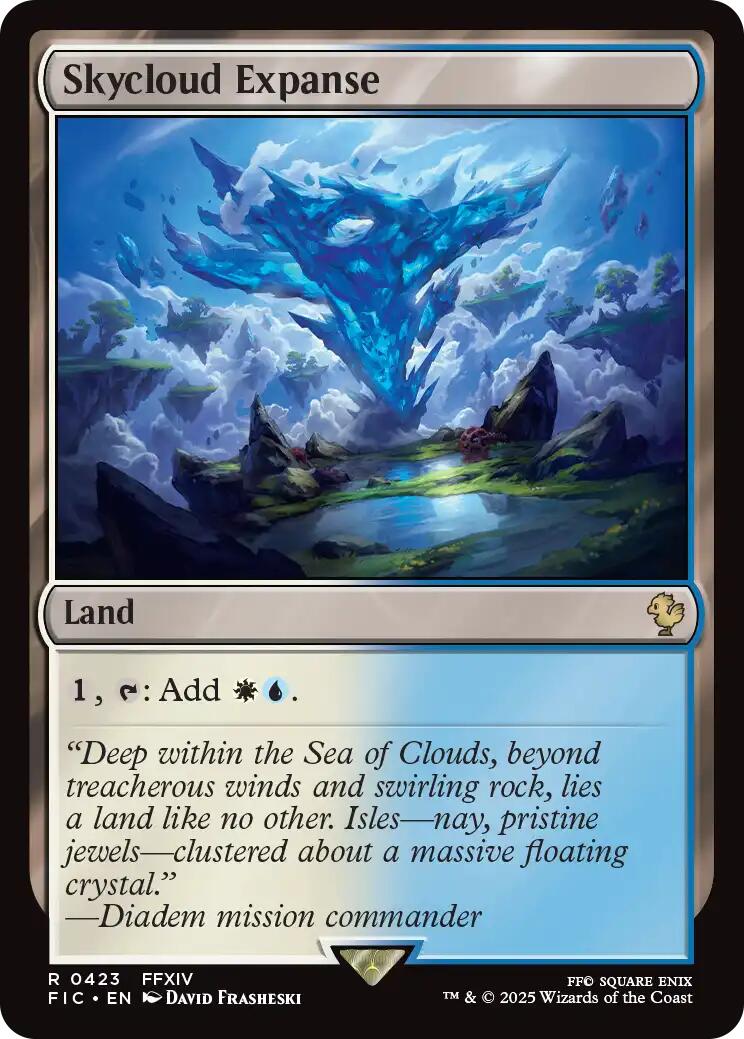 Skycloud Expanse (Surge Foil) [FINAL FANTASY Commander] | Chromatic Games
