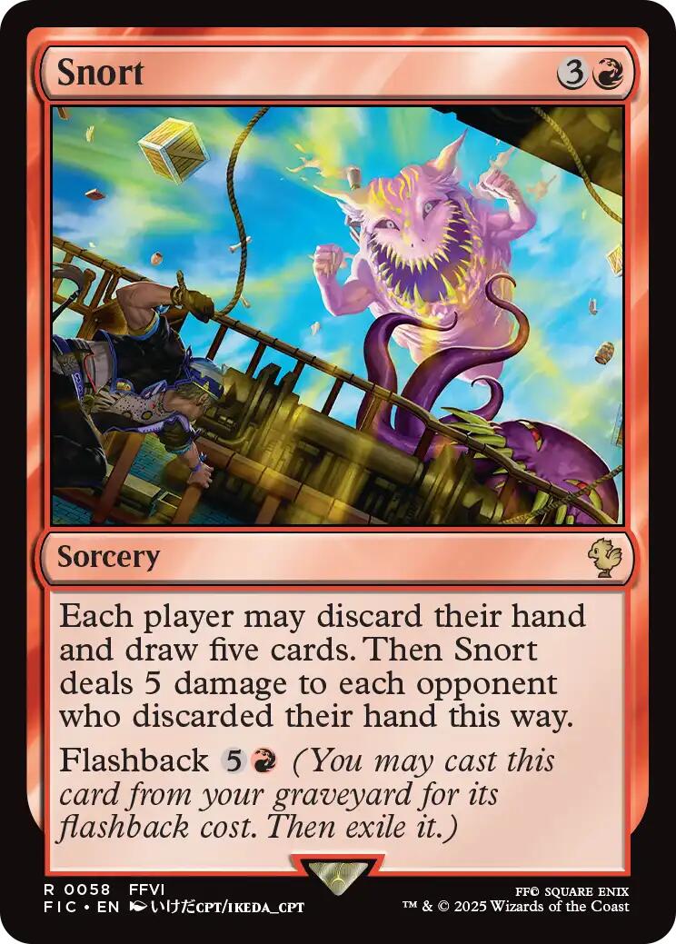 Snort (Surge Foil) [FINAL FANTASY Commander] | Chromatic Games
