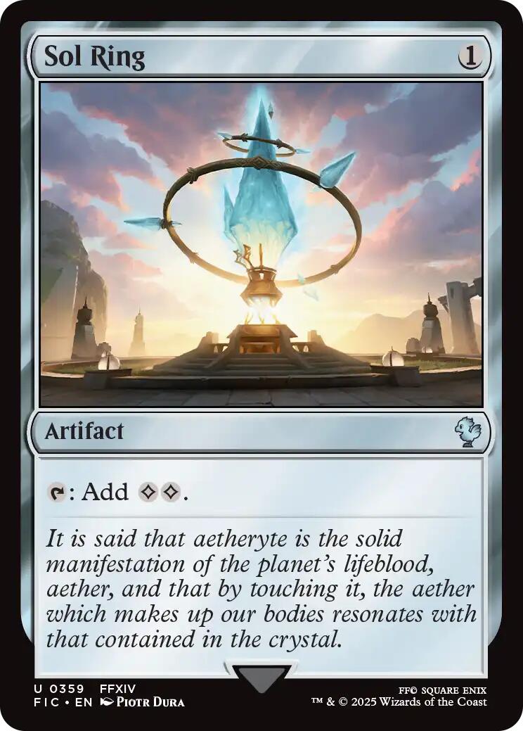 Sol Ring (0359) (Surge Foil) [FINAL FANTASY Commander] | Chromatic Games