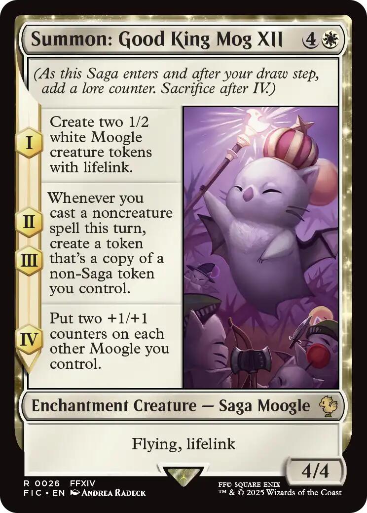 Summon: Good King Mog XII (Surge Foil) [FINAL FANTASY Commander] | Chromatic Games