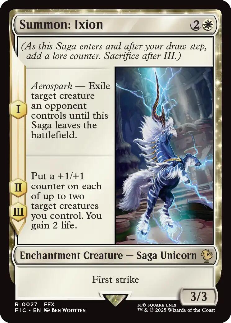 Summon: Ixion (Surge Foil) [FINAL FANTASY Commander] | Chromatic Games