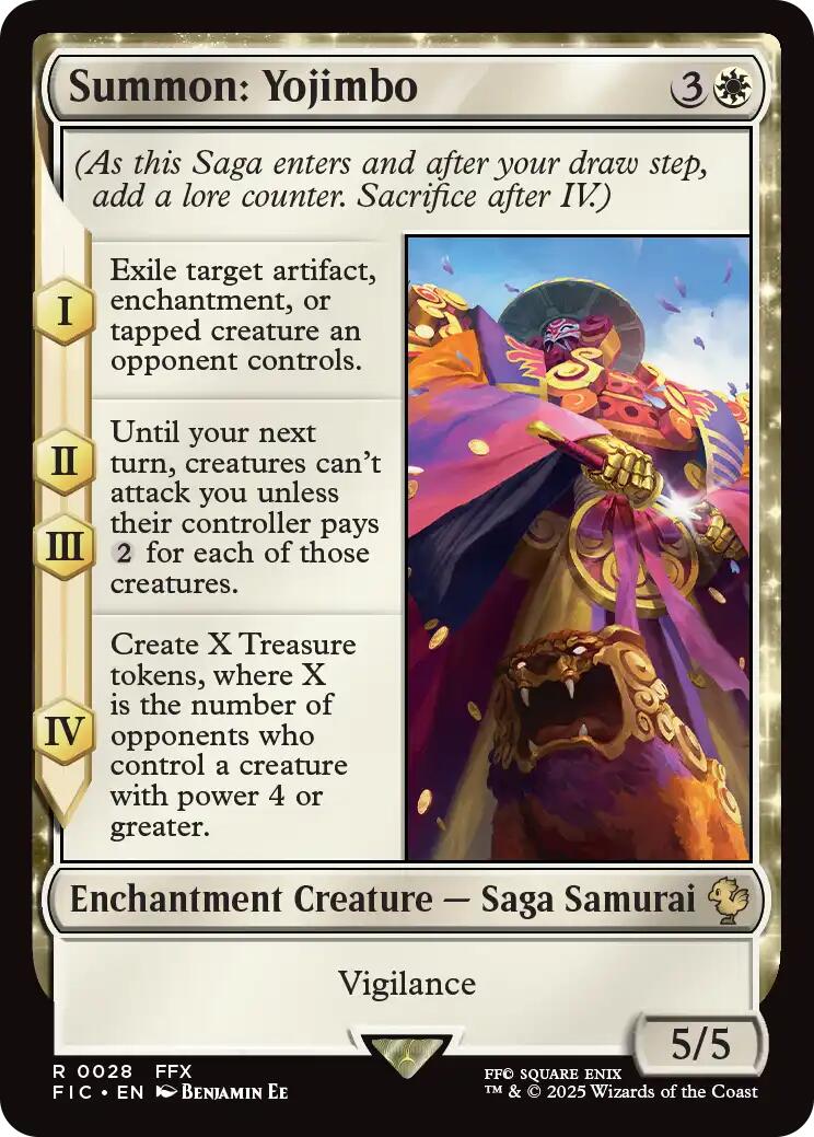 Summon: Yojimbo (Surge Foil) [FINAL FANTASY Commander] | Chromatic Games