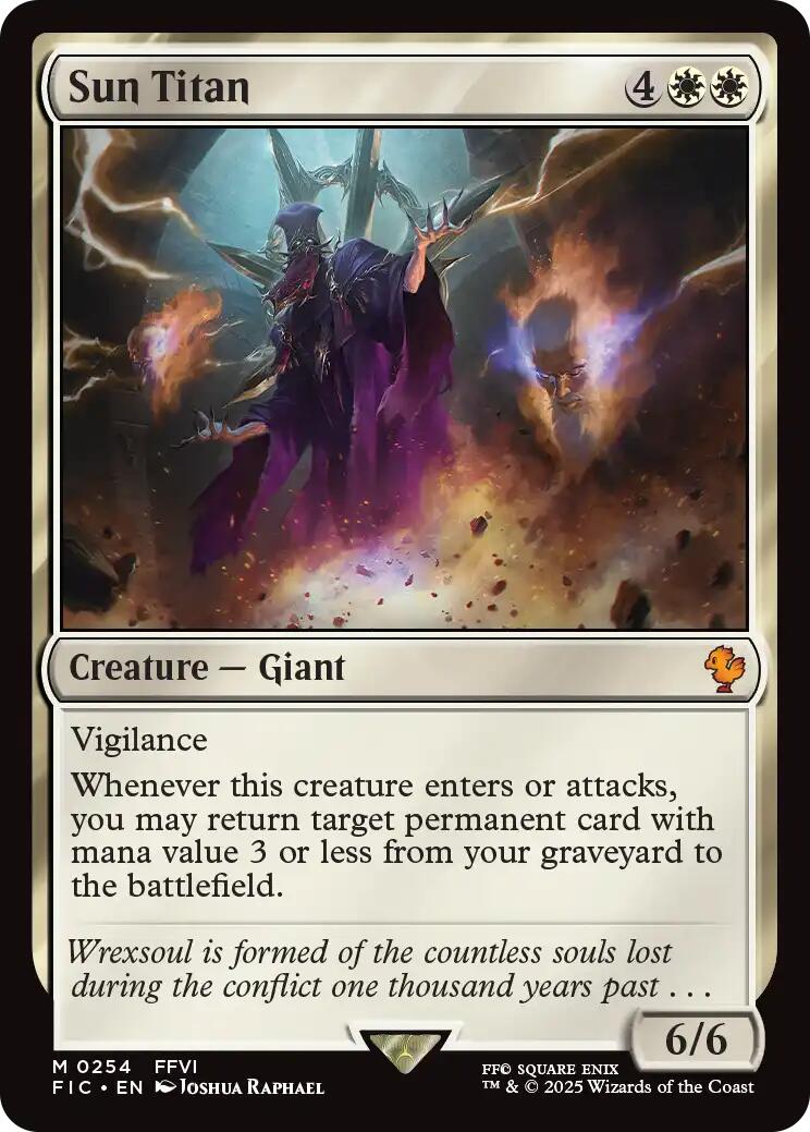 Sun Titan (Surge Foil) [FINAL FANTASY Commander] | Chromatic Games