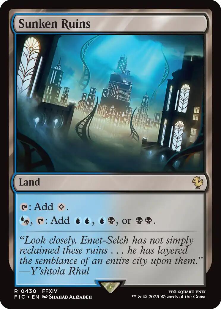 Sunken Ruins (Surge Foil) [FINAL FANTASY Commander] | Chromatic Games