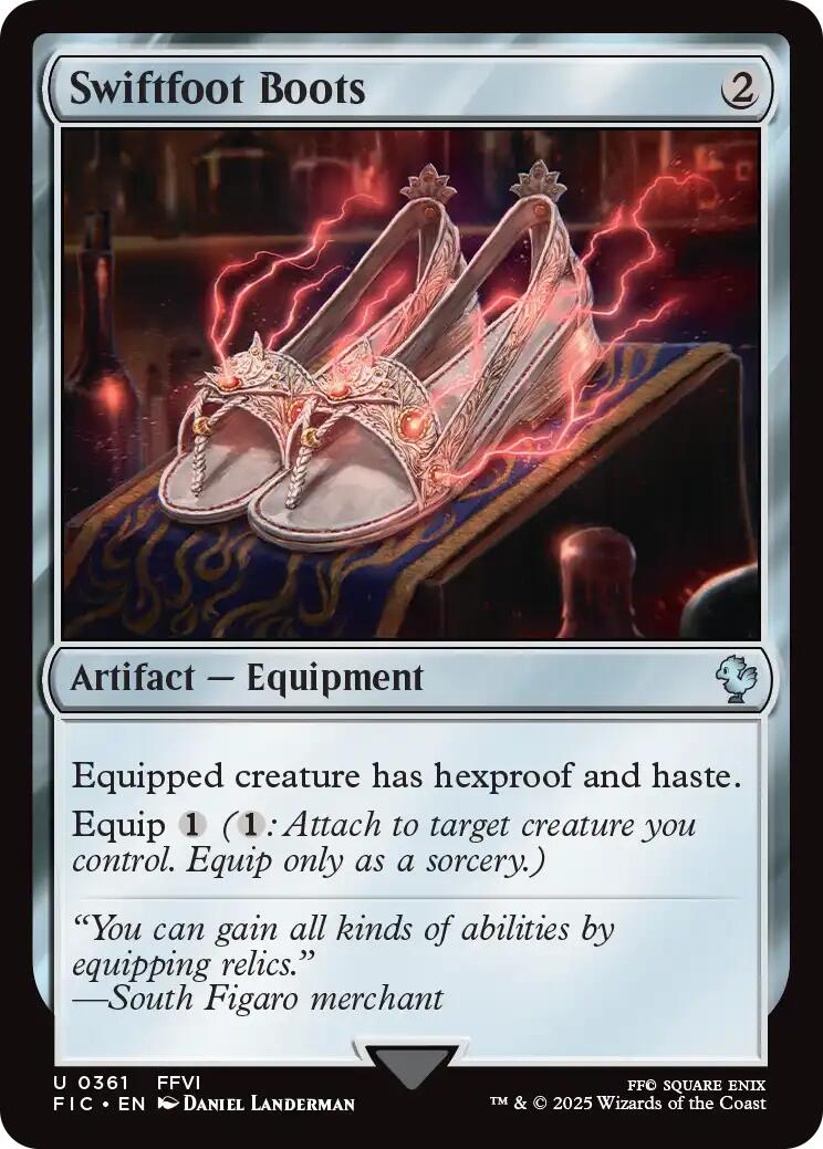 Swiftfoot Boots (Surge Foil) [FINAL FANTASY Commander] | Chromatic Games