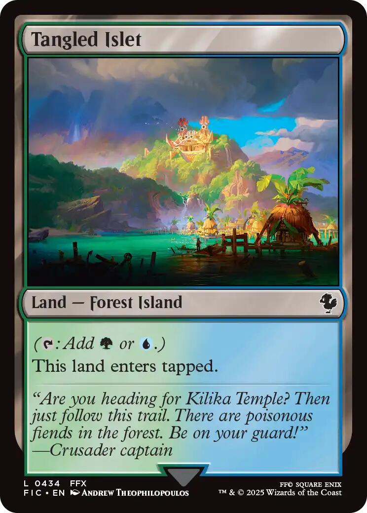 Tangled Islet (Surge Foil) [FINAL FANTASY Commander] | Chromatic Games