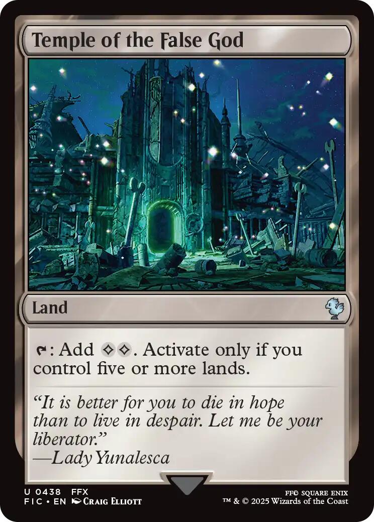 Temple of the False God (Surge Foil) [FINAL FANTASY Commander] | Chromatic Games