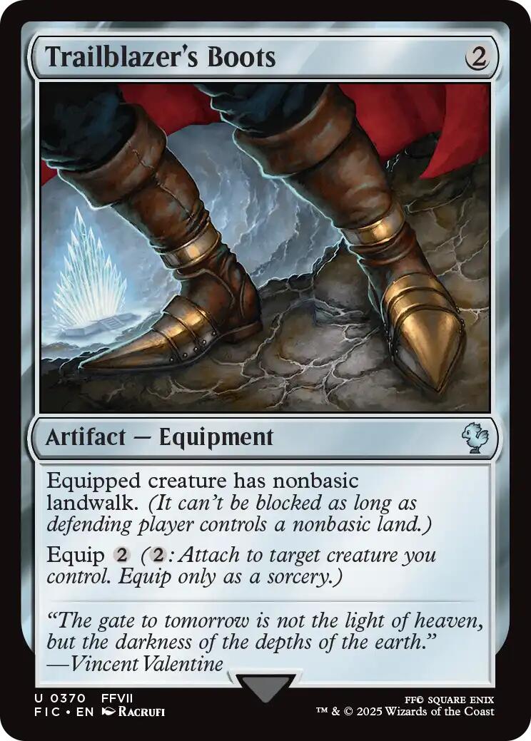 Trailblazer's Boots (Surge Foil) [FINAL FANTASY Commander] | Chromatic Games